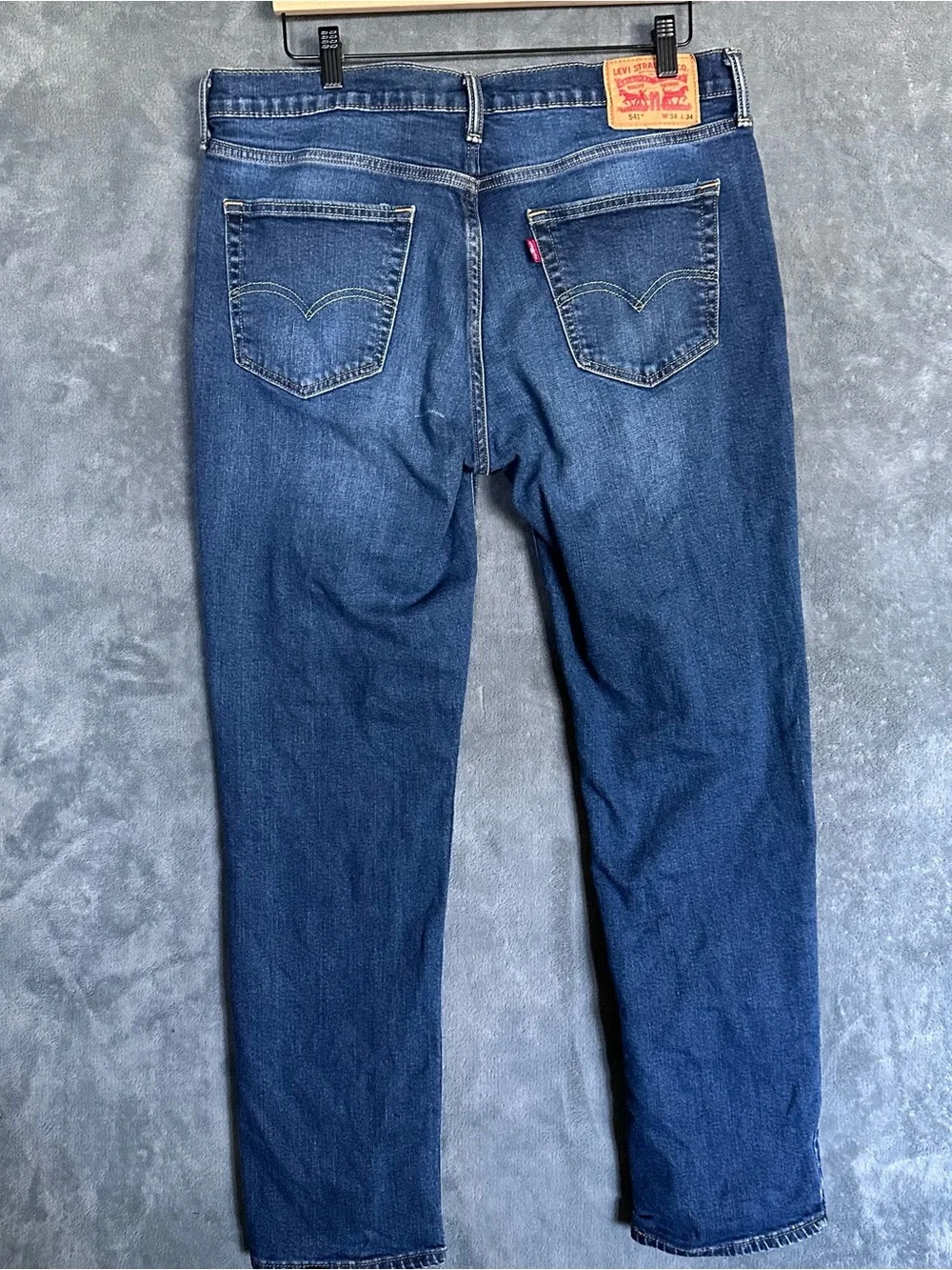 Levi's Straight Leg Dark Wash Blue Jeans 34x34
